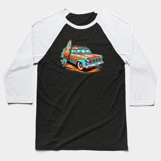 Woody Wagon Baseball T-Shirt by DavidLoblaw